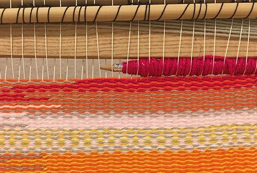 Frame loom weaving