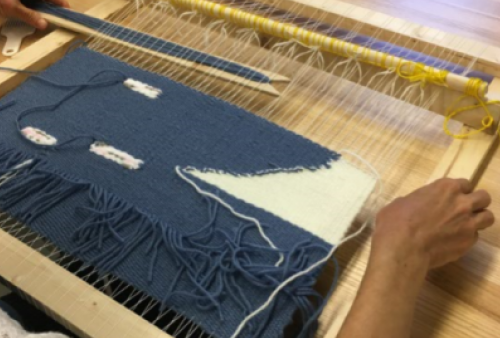 ACE frame loom weaving