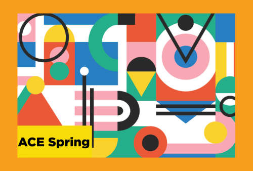 colorful blocks of color created in illustrator create a playful visual field 