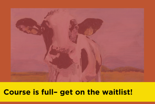 A painting of a cow