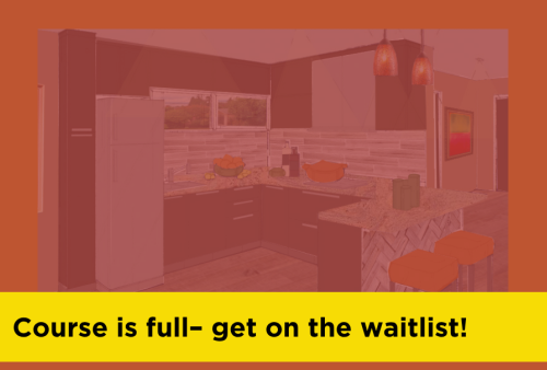 Illustrator rendering of a kitchen