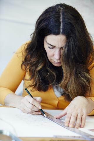 Woman with Ruler