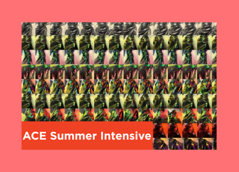 a color theory project that looks like a magic eye picture