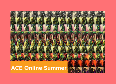 a color theory project that looks like a magic eye picture