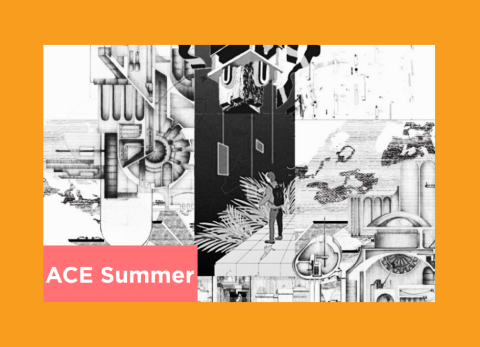 an architecturally styled drawing that is fantastical in its precision