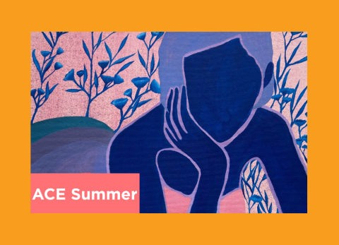 Alexa Suydam's really nice artwork of a figure with her head in her hand 