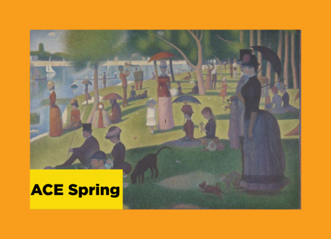 Sunday on La Grande Jatte painting